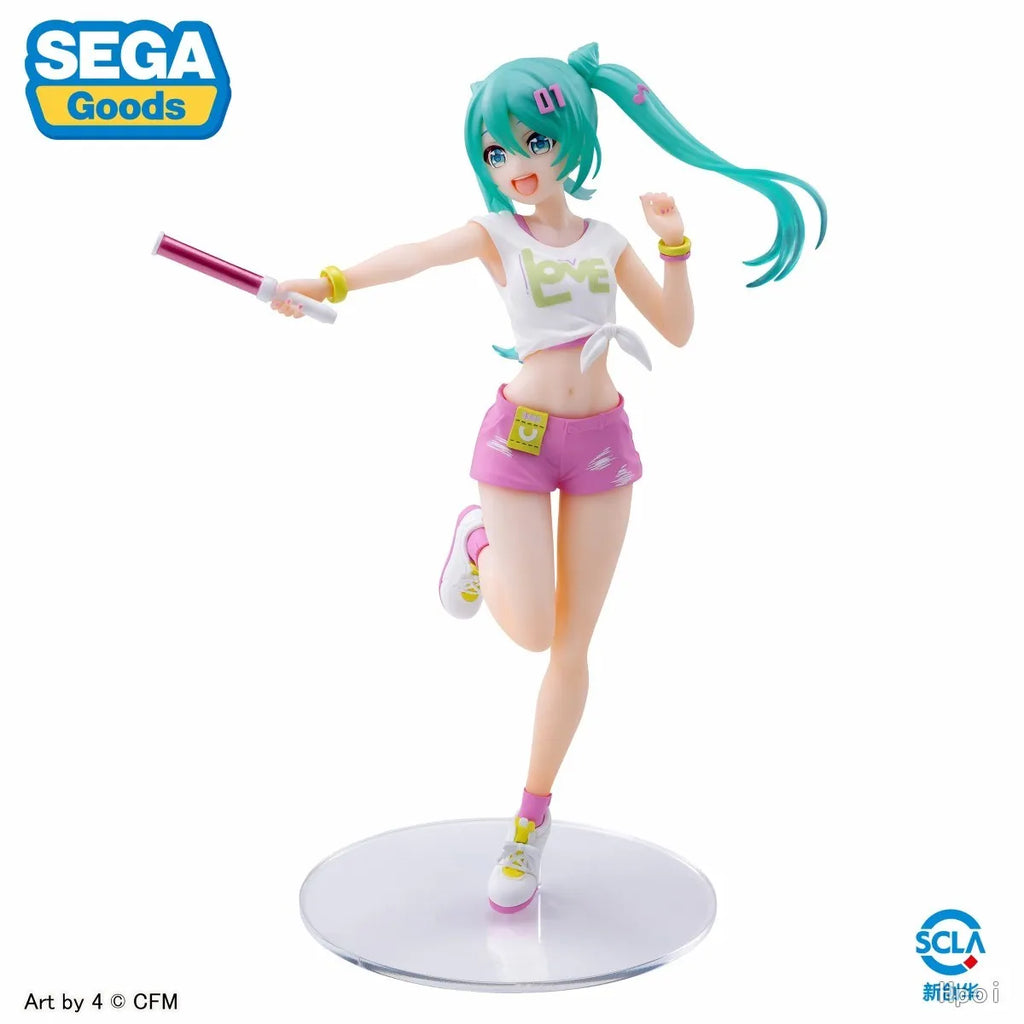 20CM Anime Hatsune Miku Figure On-Site Cheer Cheerleader Dress up Model Toy Gift Action Figure Collectible Doll Concert Support