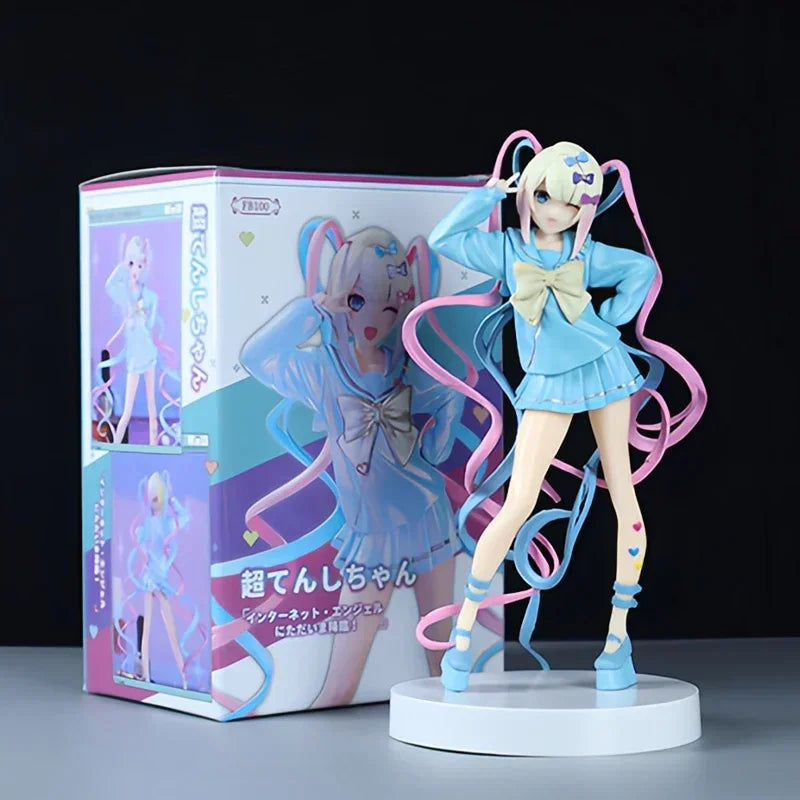 18cm NEEDY STREAMER OVERLOAD Ame-chan Anime Girl Figure Super Ten-Chan/OMGkawaiiAngel chan Action Figure Model Doll Toys Gifts