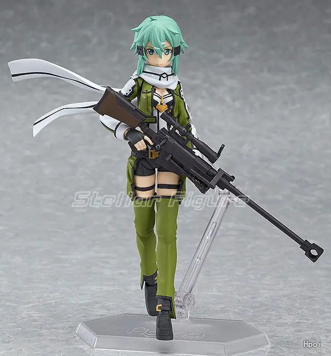 【SF】In Stock Original Max Factory Figma241 Sword Art OnlineⅡ Sinon Figures Model Anime Collection