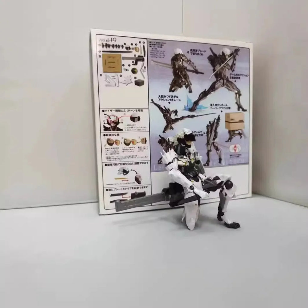 14CM hot Metal Gear Raiden articulated Action figure Metal Gear Character Model ornament Doll Statue Joint Movable game Toy Gift