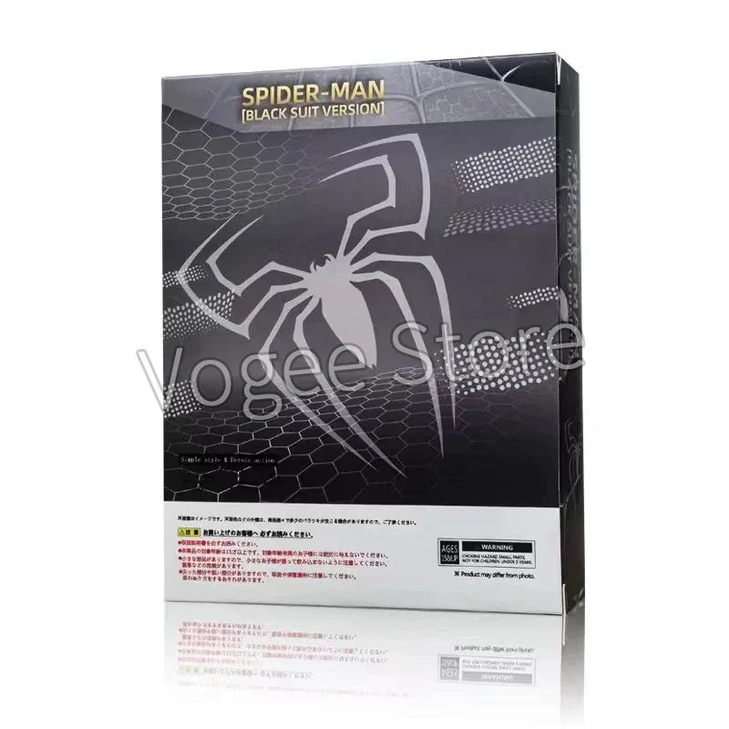Ct Spider-Man Black Suit Version S.H.Figuarts Andrew Garfield The Amazing spiderman Shf anime Action Figures Model Gifts Toys