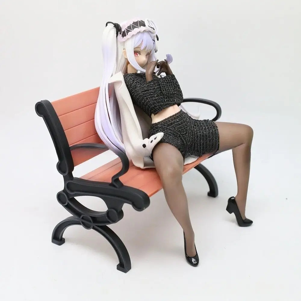 In Stock 16cm Counter Current Tea Party Tokisaki Mio Beautiful Girl Anime Handmade Action Figures Desktop Case Decoration Toys