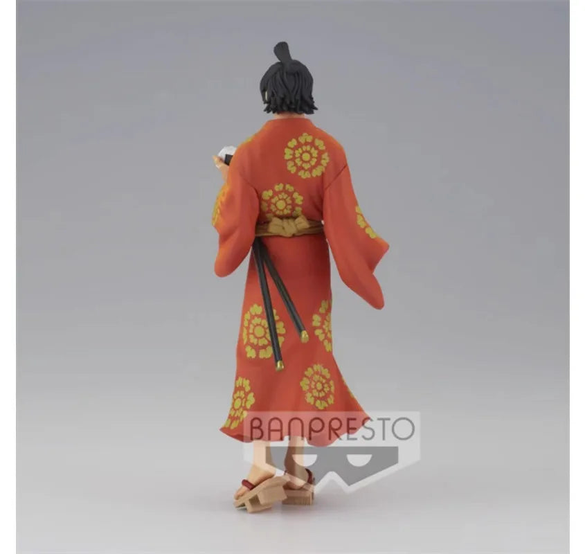 Bandai Original BANPRESTO Anime One Piece Magazine Kimono 18cm Portgas D Ace Sabo PVC Action Figure Collectible Model Toys