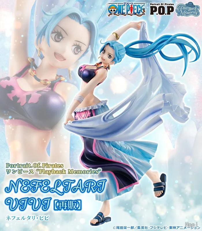 【FS】 Original MegaHouse P.OP. Playback Memories Neptune Nafirutali Vivi Animation Figures  Model Toys Gift Ornaments