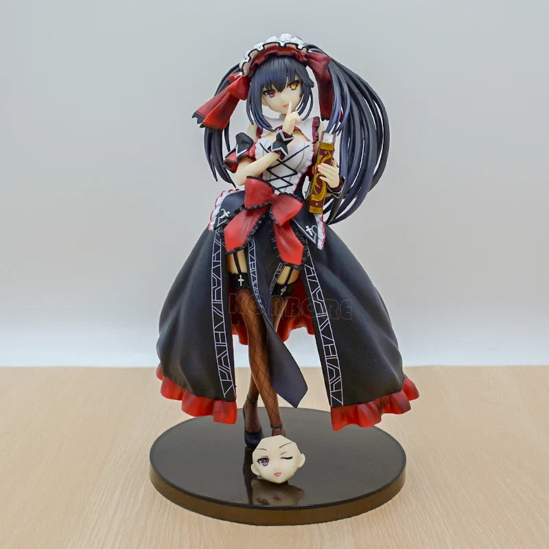 24cm KDcolle Date A Live Kurumi Tokisaki Anime Girl Figure Date A Bullet Yatogami Tohka Action Figure Adult Sexy Model Doll Toys