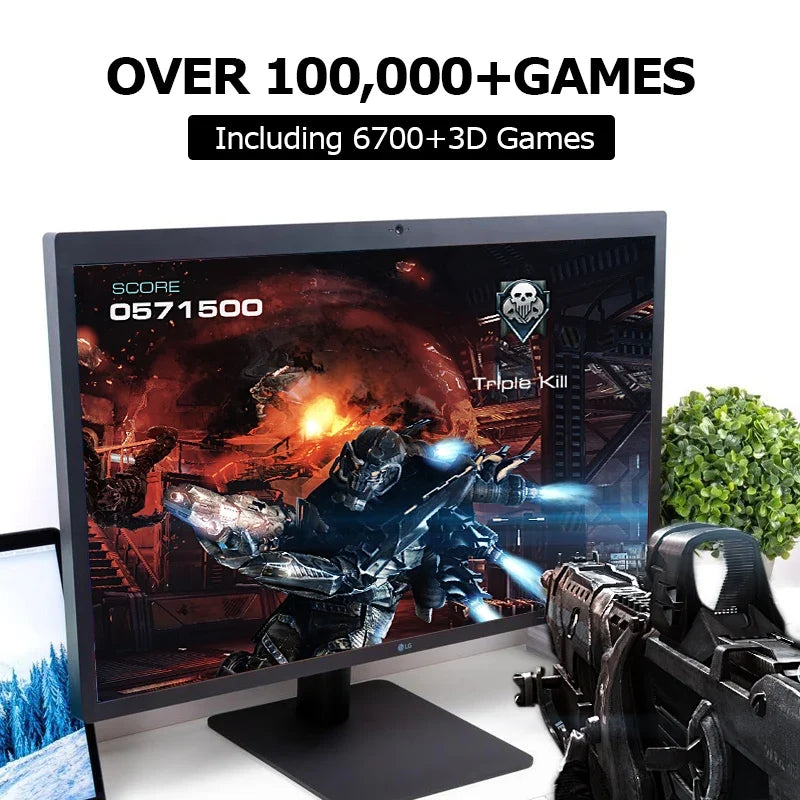 KINHANK12TB Hyperspin HDD With 100000+ Retro Games For PS4/PS3/PS2/Wii/Wiiu/SS/N64 Portable Game HDD For Win 7/8/10 PC