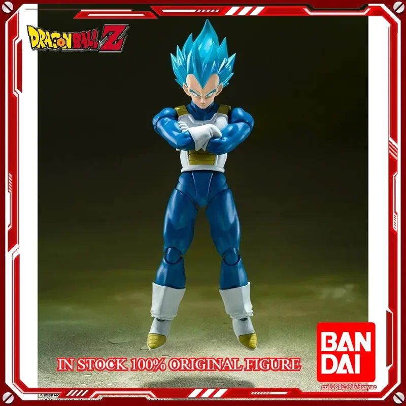 In Stock 100% Original Bandai S.H.Figuarts Shf Super Saiyan God VEGETA The pride of Saiyans Anime Action Collection Figures