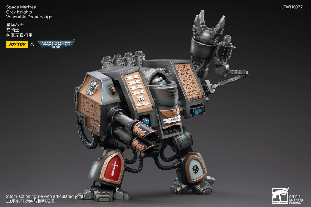 [Ready Stock] JOYTOY 1/18 Action Figure Mecha 40K Gray Knight Dreadnought Anime Collectible Model Toy Gift