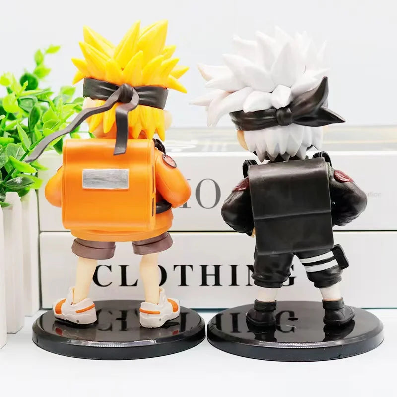 2025 Hot sold Kakashi Naruto Uzumaki Q Edition Figure Backpack Model Creative High-value Doll with Base Car Desktop Ornaments