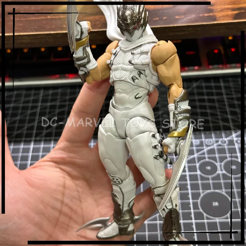 In Stock AC Factory The First Batch Ryu White Version Hayabusa Kaiyodo Revoltech Amazing Yamaguchi Ryu Hayabusa Figure Toy