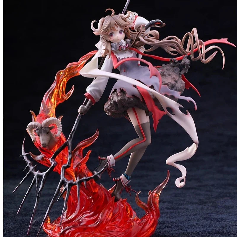 29cm GK Collectible Statue Arknights Eyjafjalla Little Sheep Ver Resin Model Kit for DIY Painting Anime Figure Sculpture Craft