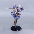 24cm Genshin Impact Anime Figures Keqing Kawaii Standing Action Figure PVC Collection Model Doll Ornaments Toys Birthday Gifts