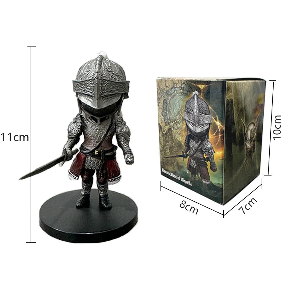 2026 Elden Ring Gaming Q Version Mini Action Figures Set - Ranni Cat Melina Malenia the Half-Wolf Lani Magic Ornaments Dolls