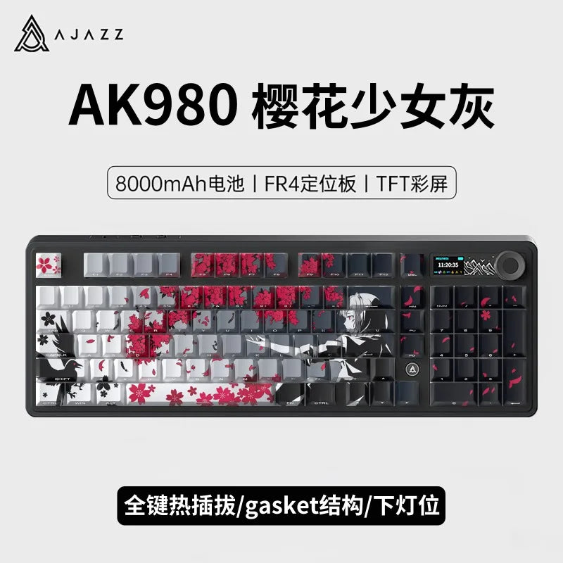 Neon Genesis Evangelion Peripheral Keyboard EVANGELION-01 Three-mode Eva Mechanical Keyboard 98-key RGB Gaming Competition