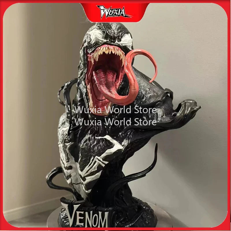 Neue 80cm Venom Büstenfigur Die Avengers Anime Umgebungsfigurensammlung Desktop-Ornament Dekorationen Bestes Geschenk für Kinder