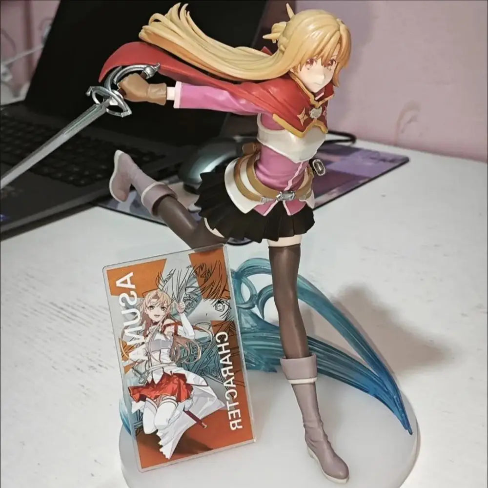 In stock Sword Art Online Anime Asuna Figurizmalpha Prize Figure Mother's Rosario Edition Pvc Model Collectibles for Fans Gifts