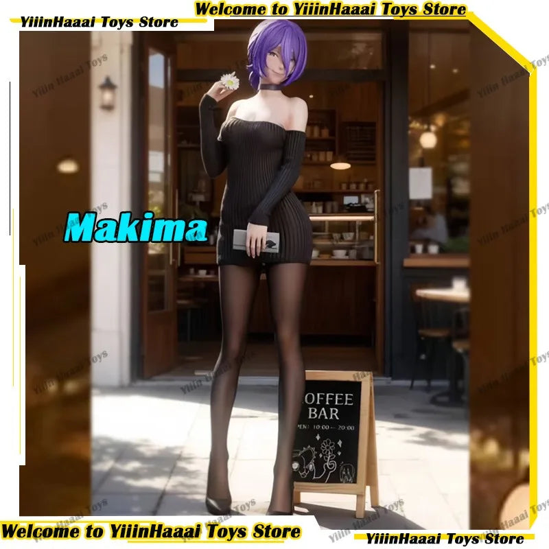Neue Kettensägenmann-Anime-Figuren Makima Figur Mädchen-Modell-Spielzeugsammlung Schreibtischdekoration Ornament Vorverkauf Statue Kindergeburtstagsgeschenke