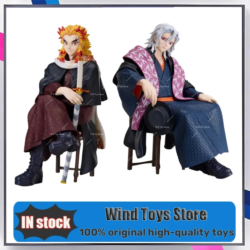 ANIPLEX Demon Slayer: Kimetsu No Yaiba Purgatorio Anjuro Utsu Tengen Kamado Tanjiro Figura Sitting  Anime