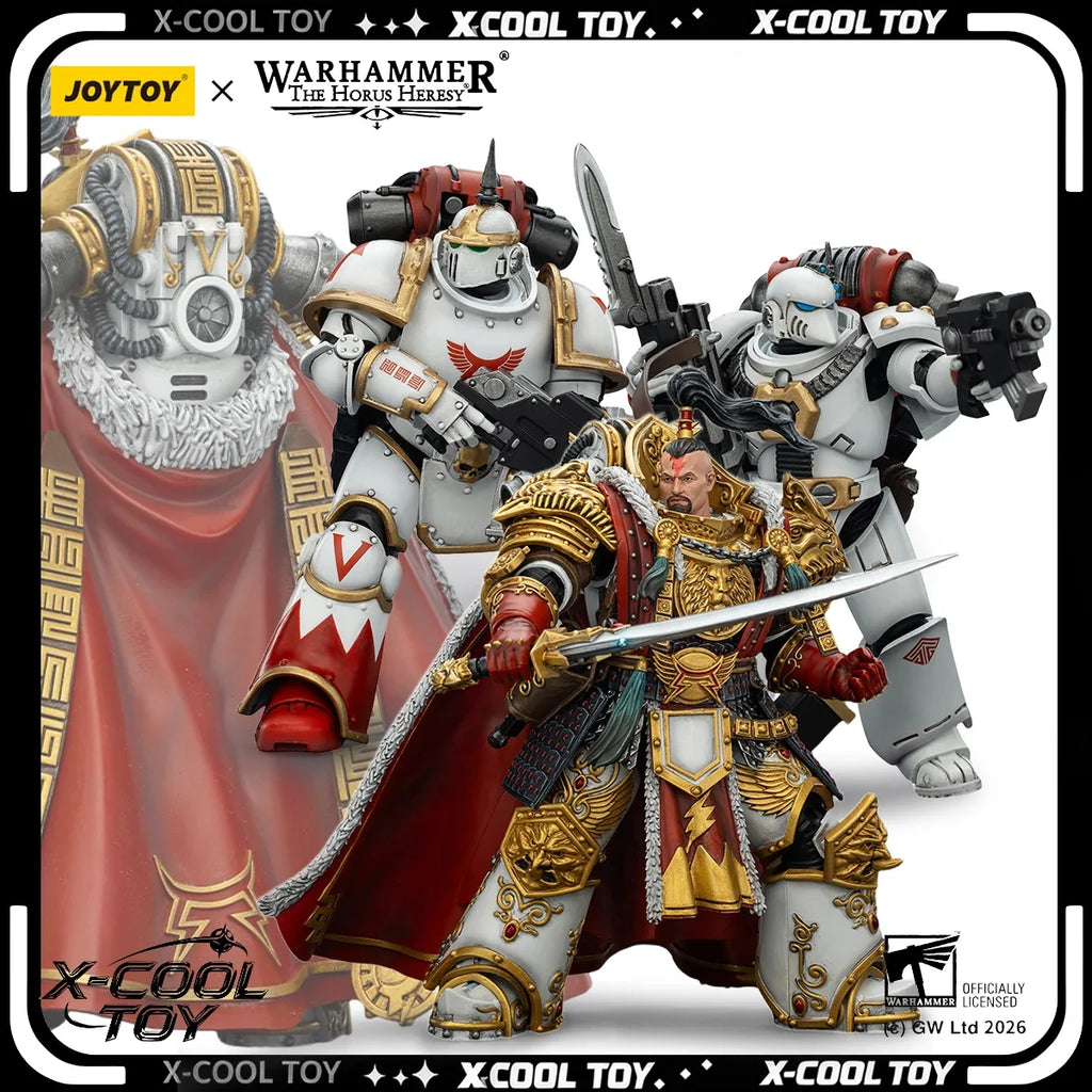 JOYTOY Warhammer 30K White Scars Action Figure Jaghatai Khan Figurine Tactical Legionary Articulated Joints Model Collection Toy