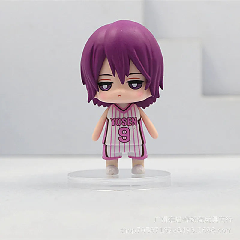 Kuroko's Basketball Series Q-version Action Figures Bake Cake Decor Toys Car Interior Desktop Miniature Ornament Accessories