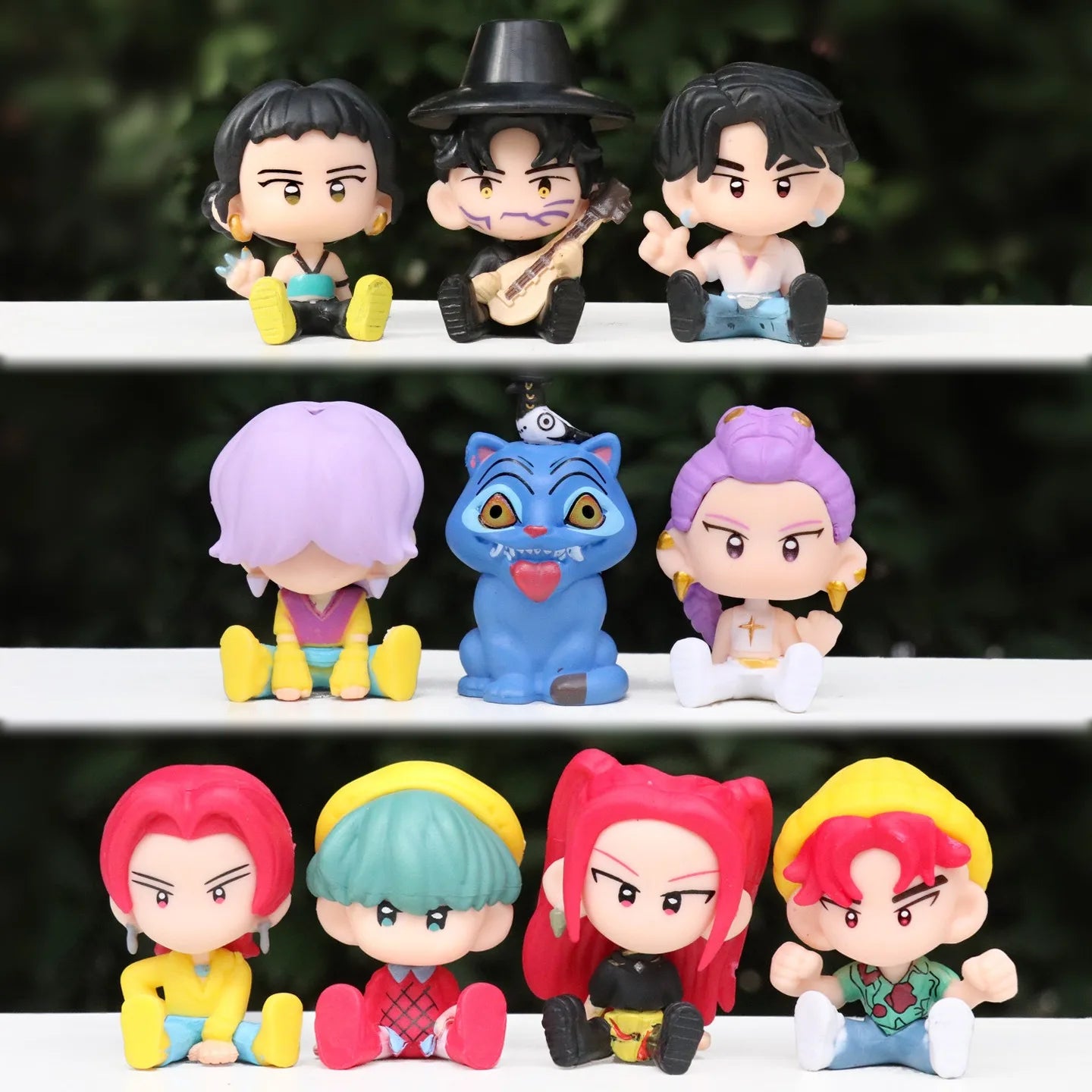 10pcs/Set Kpop Demon Hunters Figure Toy Cartoon Rumi/Mira/Zoey Action Figure PVC Desktop Decoration Model Doll Toy Christma Gift