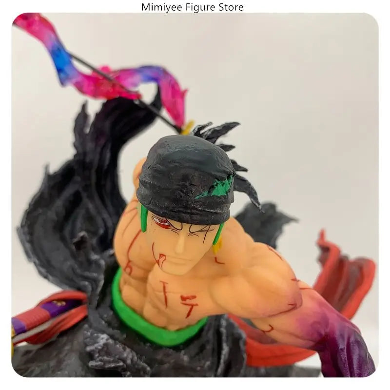 34cm One Piece Roronoa Zoro  Dual heads Anime Figure Model Statue Collectible Desktop Decoration Gift