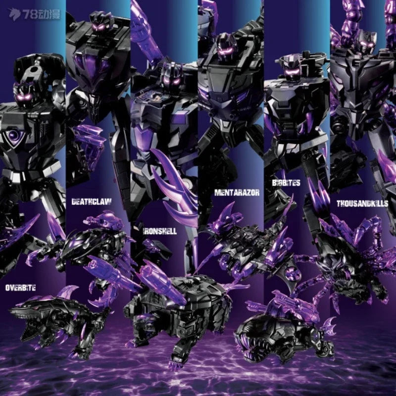 TFC Transformation Transparent Purple Limited Edition Piranacon 6-in-1 50cm Super Large Figures Model Toy Collection Gift