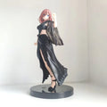 19CM Anime The Quintessential Quintuplets Figure Nakano Miku Nino Ichika Itsuki Black Evening DressStanding Static Toys PVC