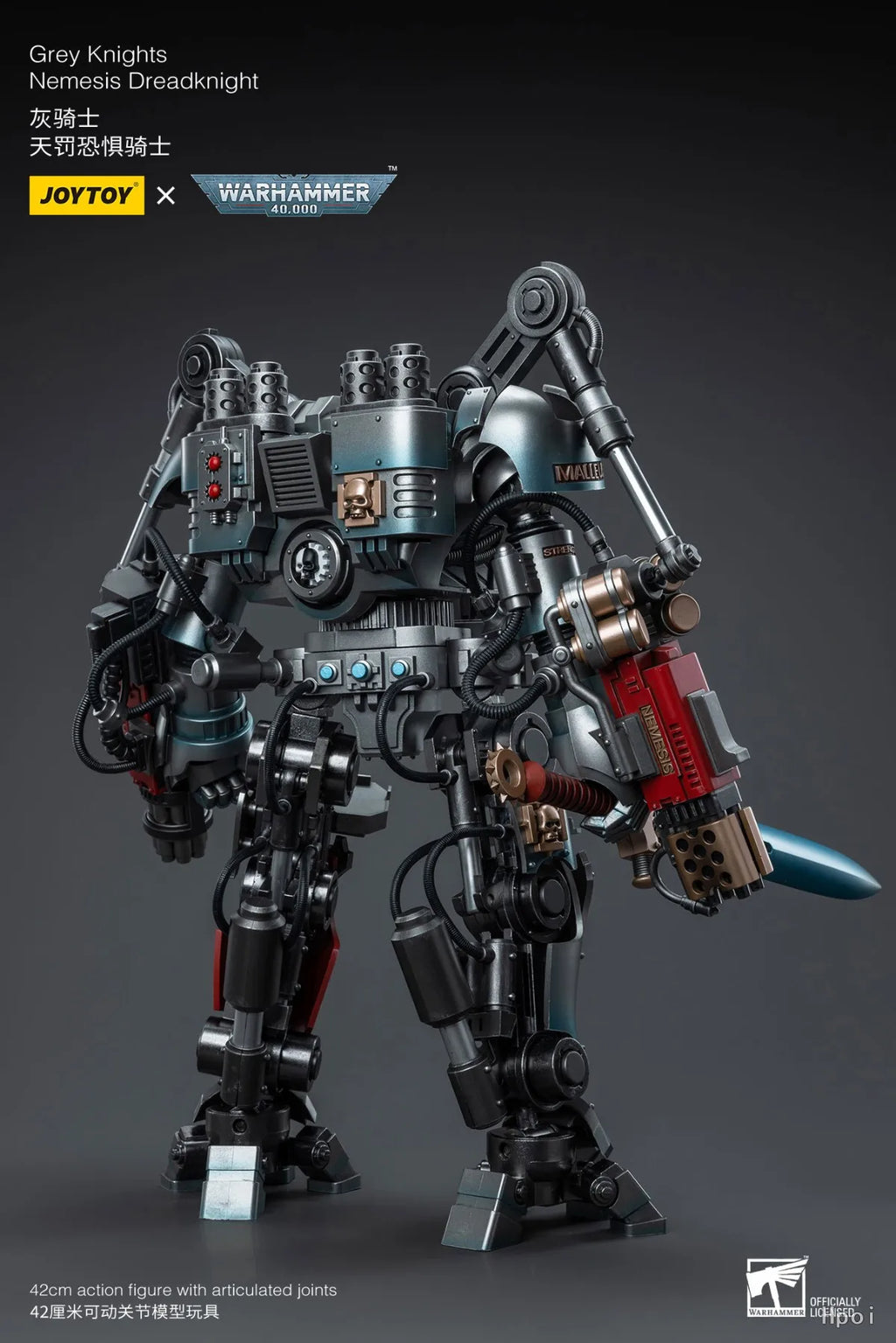 In Stock Original JOYTOY Warhammer 40K Grey KnightsNemesis Dreadknight Action Figures Model Toys Gifts Collection