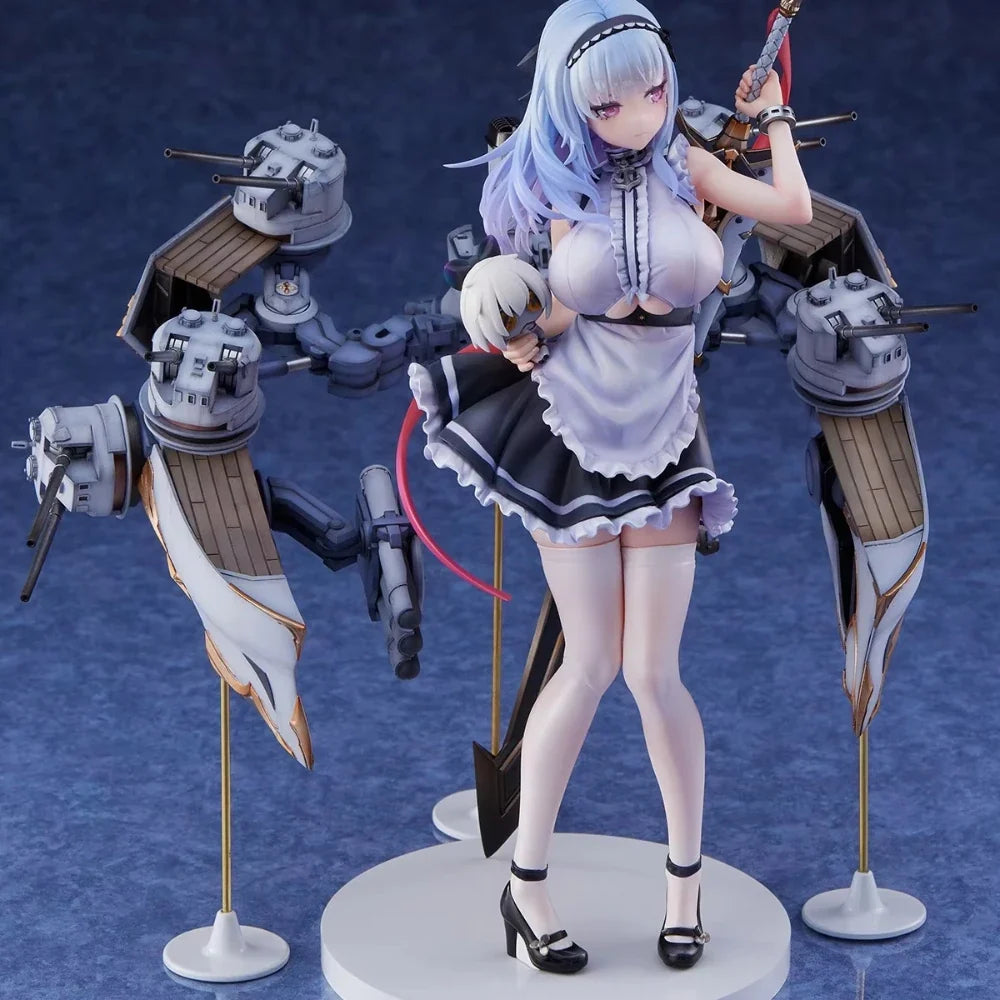 23CM Anime Gam Azur Lane Dido Figure 1/7 Heavy Armor Ver Maid Dress Up Stand Model Toy Doll Action Figure PVC