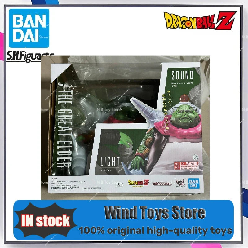 Jetzt auf Lager Bandai S.H.Figuarts SHF Dragon Ball Z Bewegliche Actionfigur Namek Großer Ältester Sammlerstück Spielzeug Sammlergeschenke