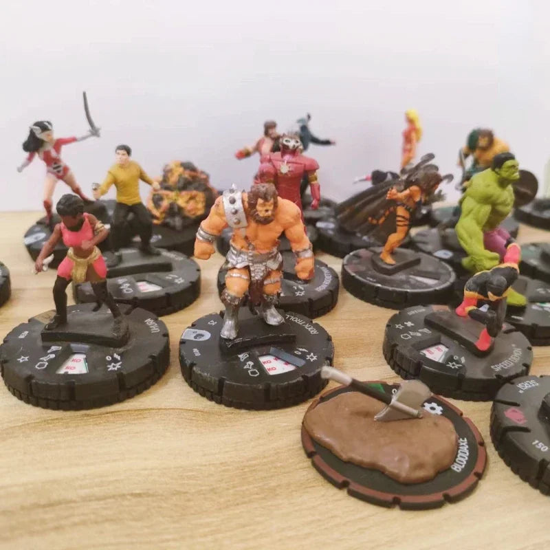 HeroClix Marveles Board Chess World Celebrates Wolverinees Magnetos Rogues Action Figures Game Models Collect Gift