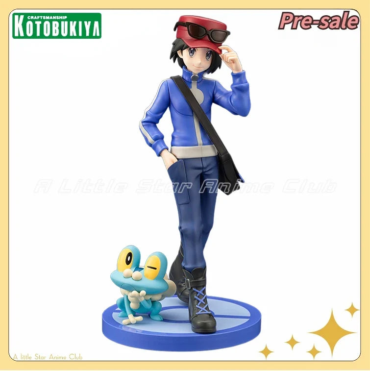【Pre Sale】Original Kotobukiya ARTFX J Pocket Monsters Calem+Froakie 1/8 Dolls Animation Figures Models Collection Toys