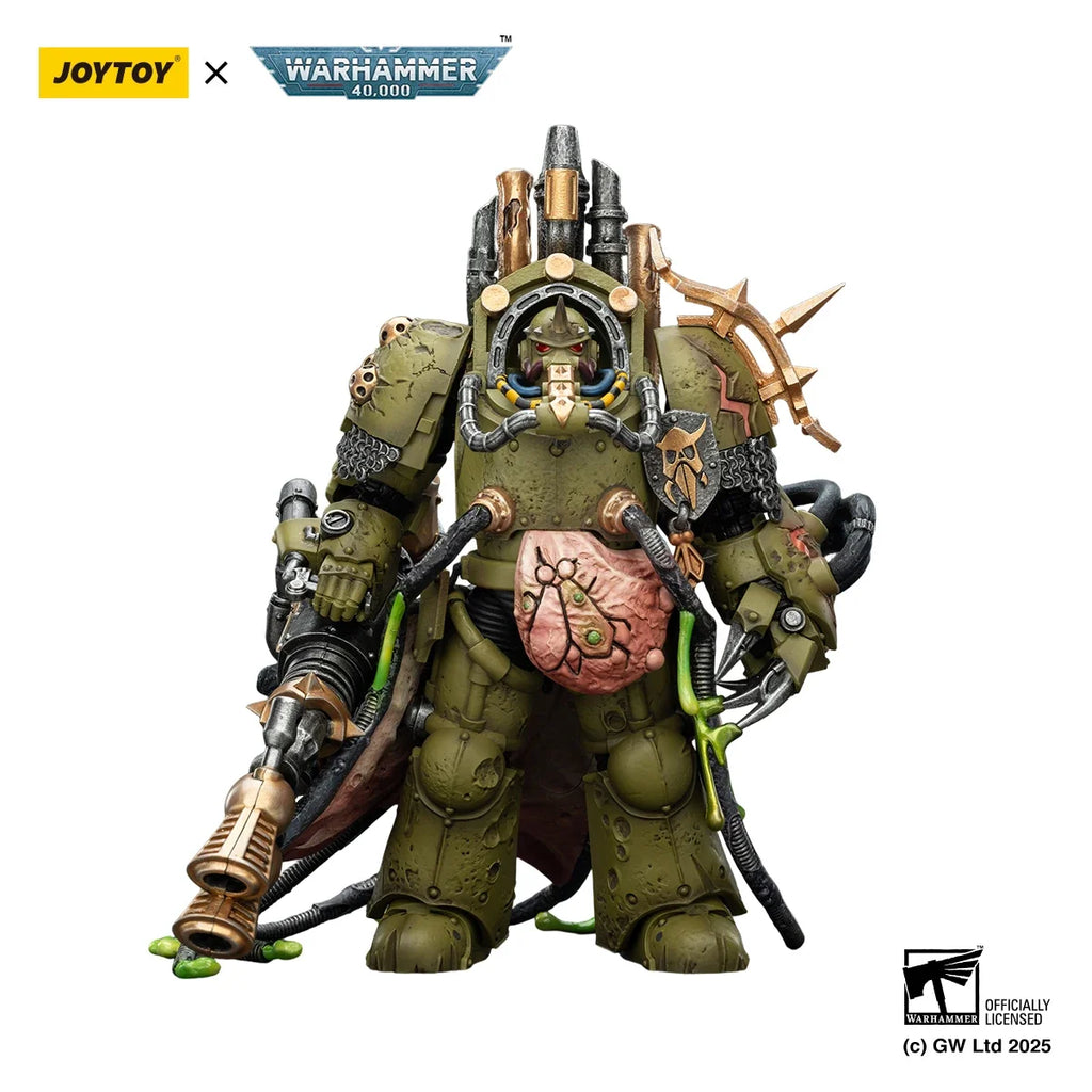 JOYTOY Warhammer 40k 1/18 Action Figures Death Guard Foul Blightspawn Death Guard Lord of Virulence