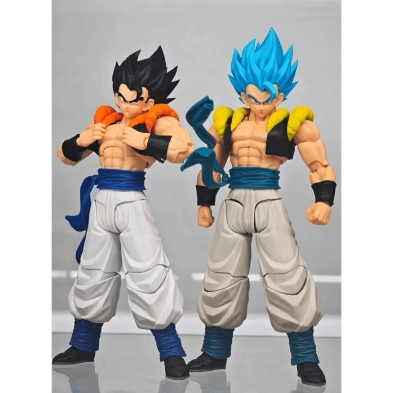 Kamione Dragon Ball Z SHF Super Saiyan SSJ Gogeta Hell Muay Thai Monk Version Anime Action Figures Statue Toys Collectible Gifts