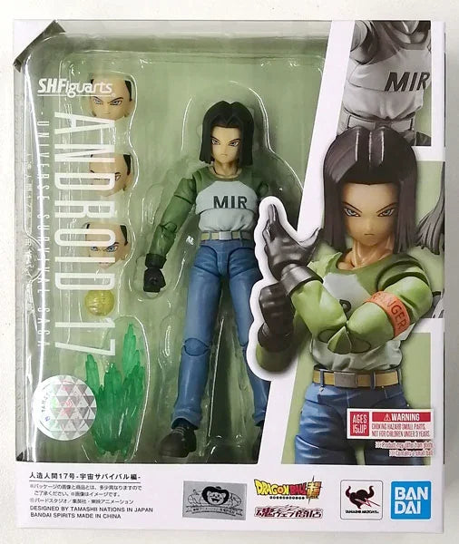In Stock Bandai S.H.Figuarts Dragon Ball Super Android 17 Android 18 Tournament of Power Anime Figure The Perfect Gift for Kids