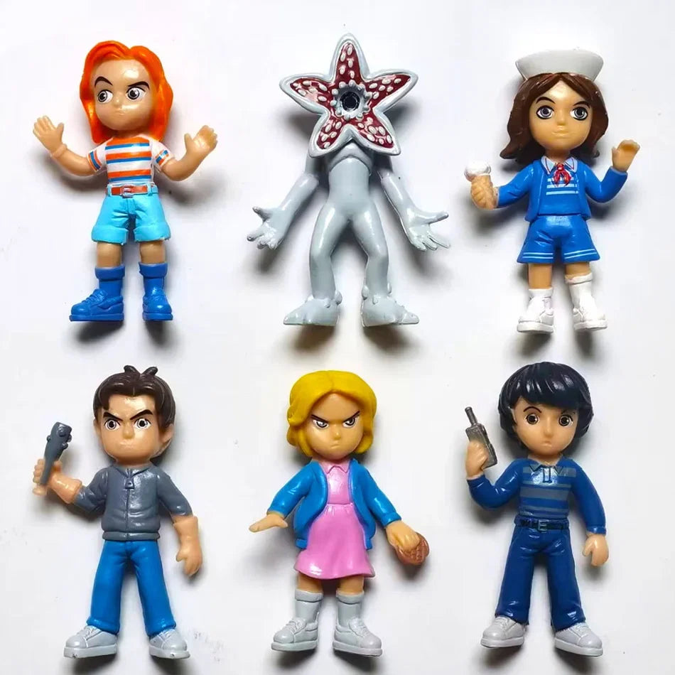 New 6pcs/set Something strange Figure Toy Will Byers Eleven Dolls Action Figure Cake Collect Decoration Christmas Gift