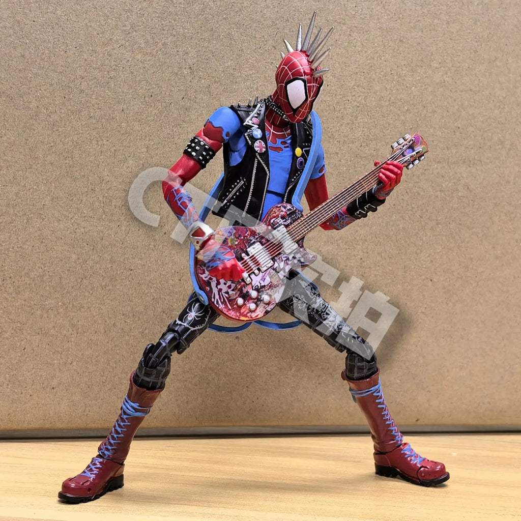 Ct Toys Spider-Punk Spiderman Action Figure Spider-Man Across The Spider-Verse Figures Shf Pvc Model Birthday Kids Gifts Toys