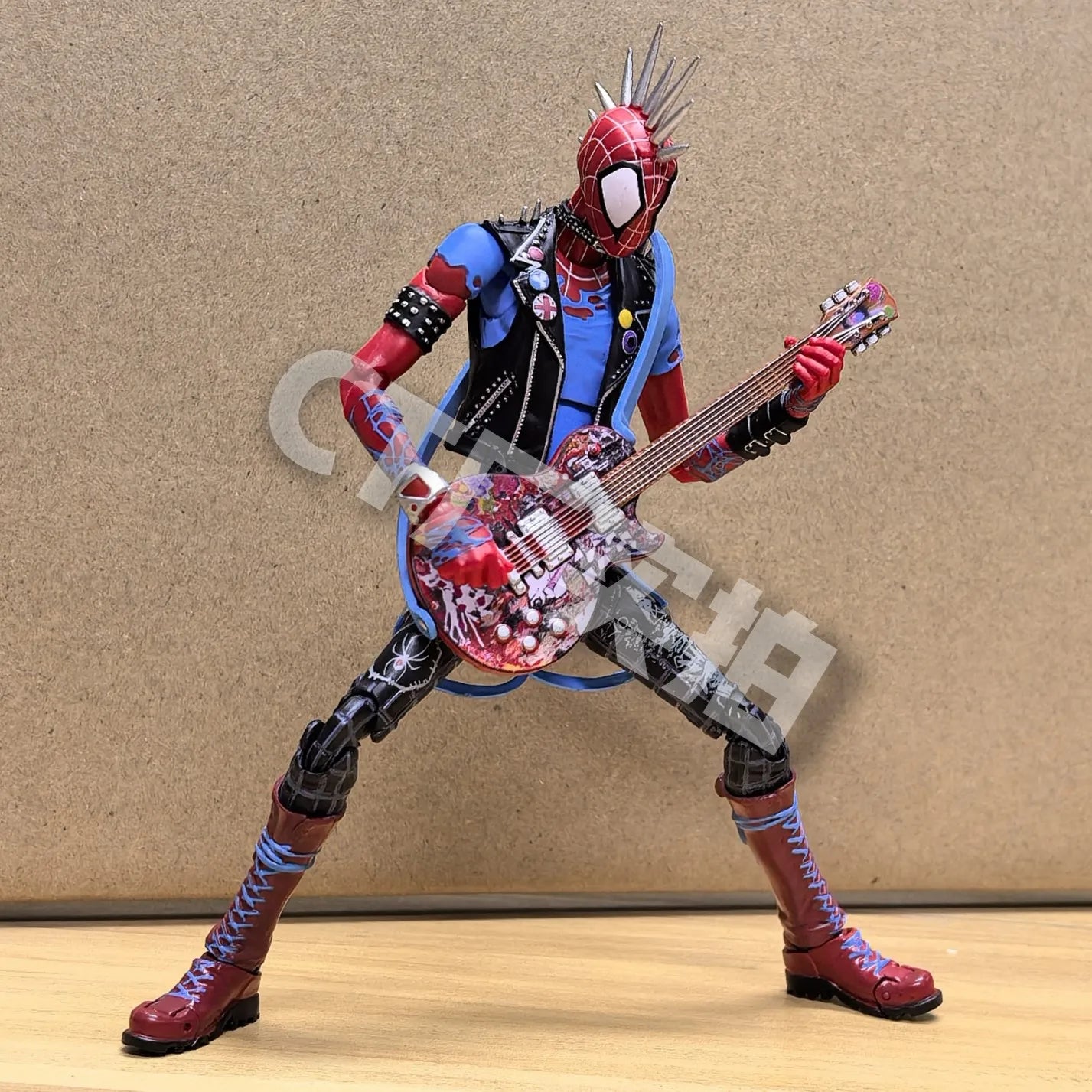 Ct Toys Spider-Punk Spiderman Action Figure Spider-Man Across The Spider-Verse Figures Shf Pvc Model Birthday Kids Gifts Toys