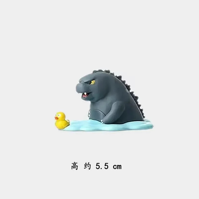 Godzilla King Collection Godzilla Action Figures Ghidorah Q-version Anime Figures Collectible Children Toys Kids Birthday Gif