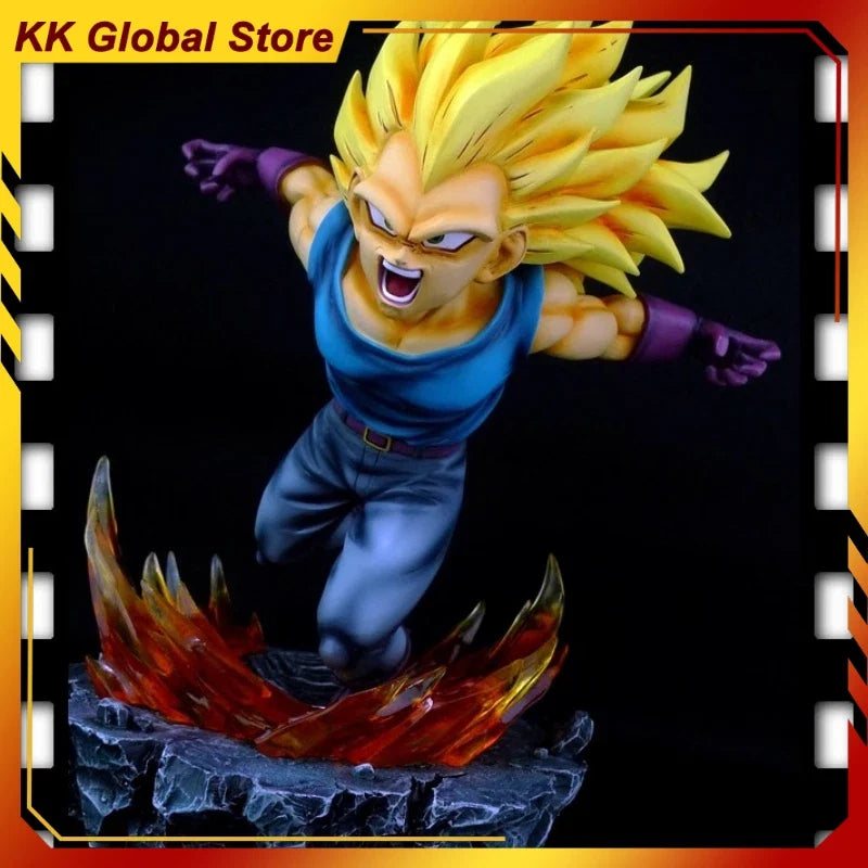 25cm New Original Dragon Ball Anime Figure Vegeta IV Perimeter Resin Model Scene Statue Desktop Decoration Ornaments Gifts Toys