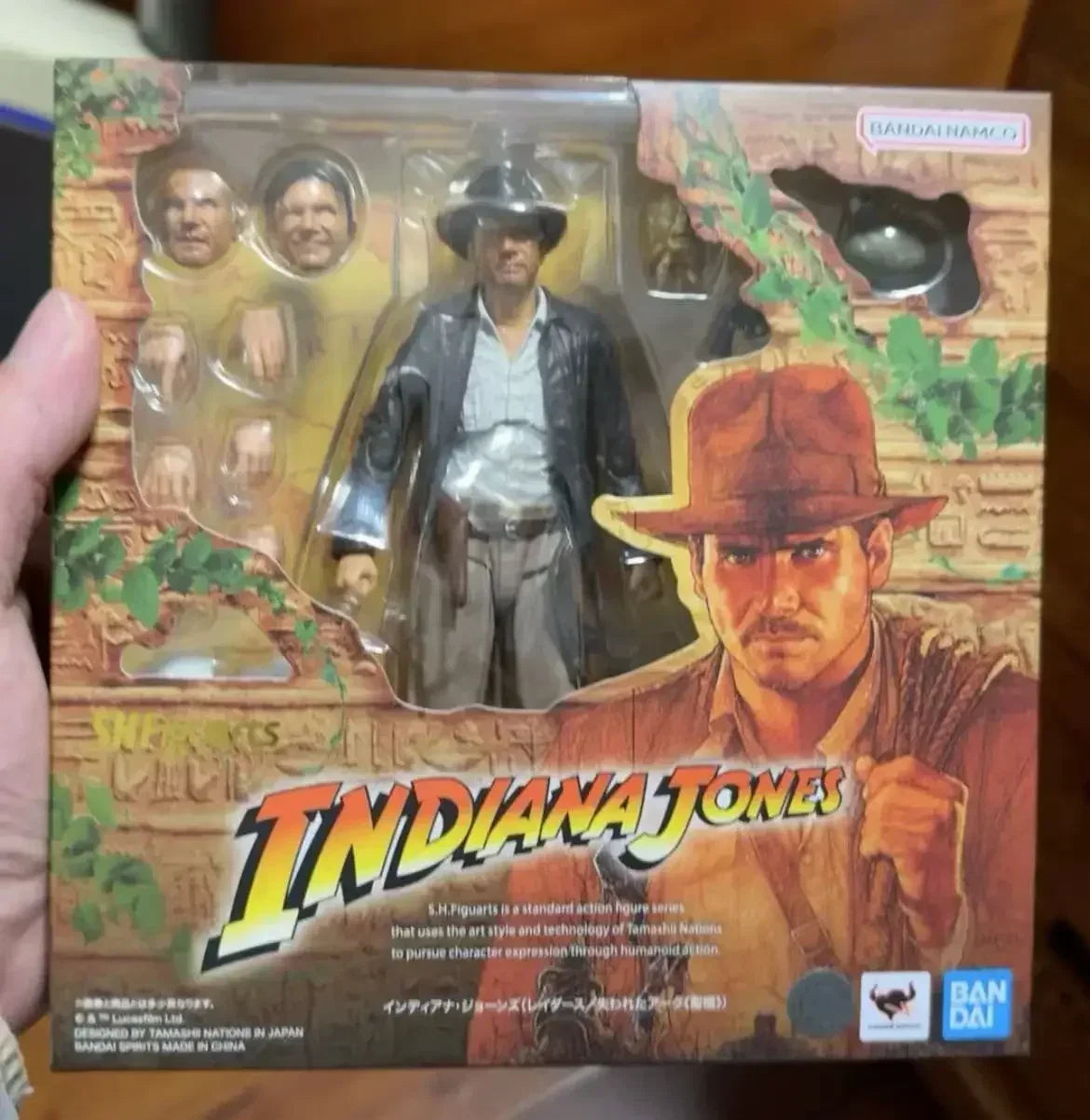 100% Original Bandai SH Figuarts SHF Indiana Jones Raiders of The Lost Ark Ver Action Figures Model Collectible Toy In Stock