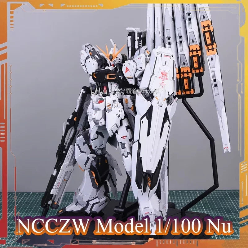 NCZZW Model RX-93 Nu Fighter Action Figure CMM GK Style 1/100 Scale Assembly Model Kit 24cm UC Anime Figures Birthday Gift