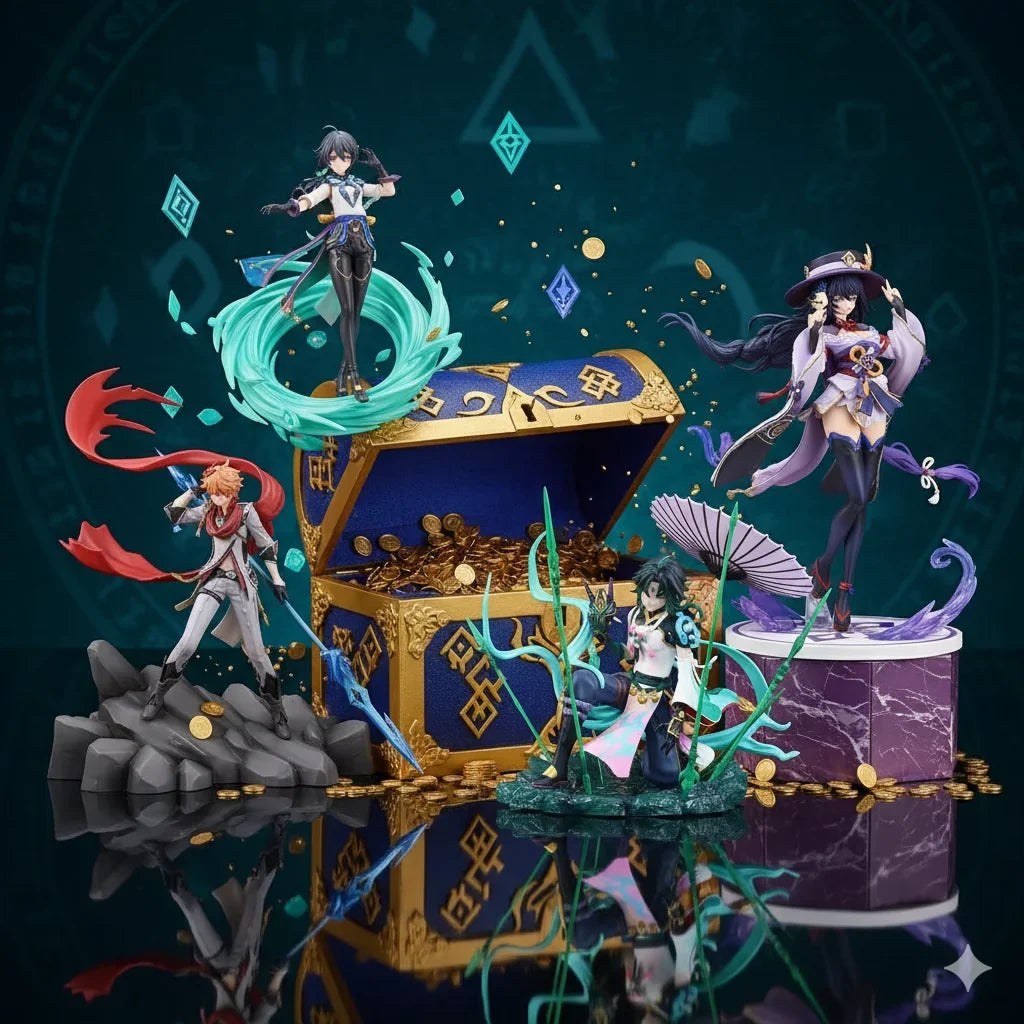 2026 Genshin Impact Anime Figure Lucky Box Blind Box Game Model Toy Collectible Gift for Fans Action Figure Surprise Set