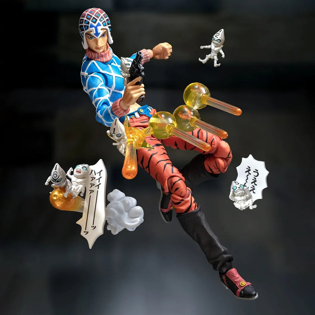 100% Original in Stock Medicos Entertainment Super Action Statue (#34) Jojo No Kimyou Na Bouken Guido Mista Collection Series
