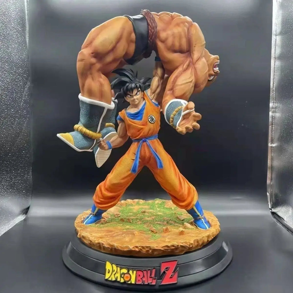 42cm Dragon Ball Figure Son Goku Vs Nappa Anime Collection Model Pvc Collection Desktop Ornaments Holiday Gifts Children Toys