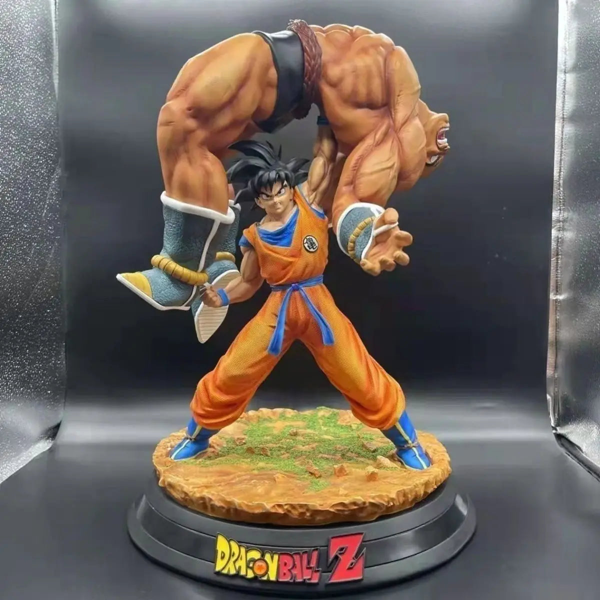 42cm Dragon Ball Figure Son Goku Vs Nappa Anime Collection Model Pvc Collection Desktop Ornaments Holiday Gifts Children Toys