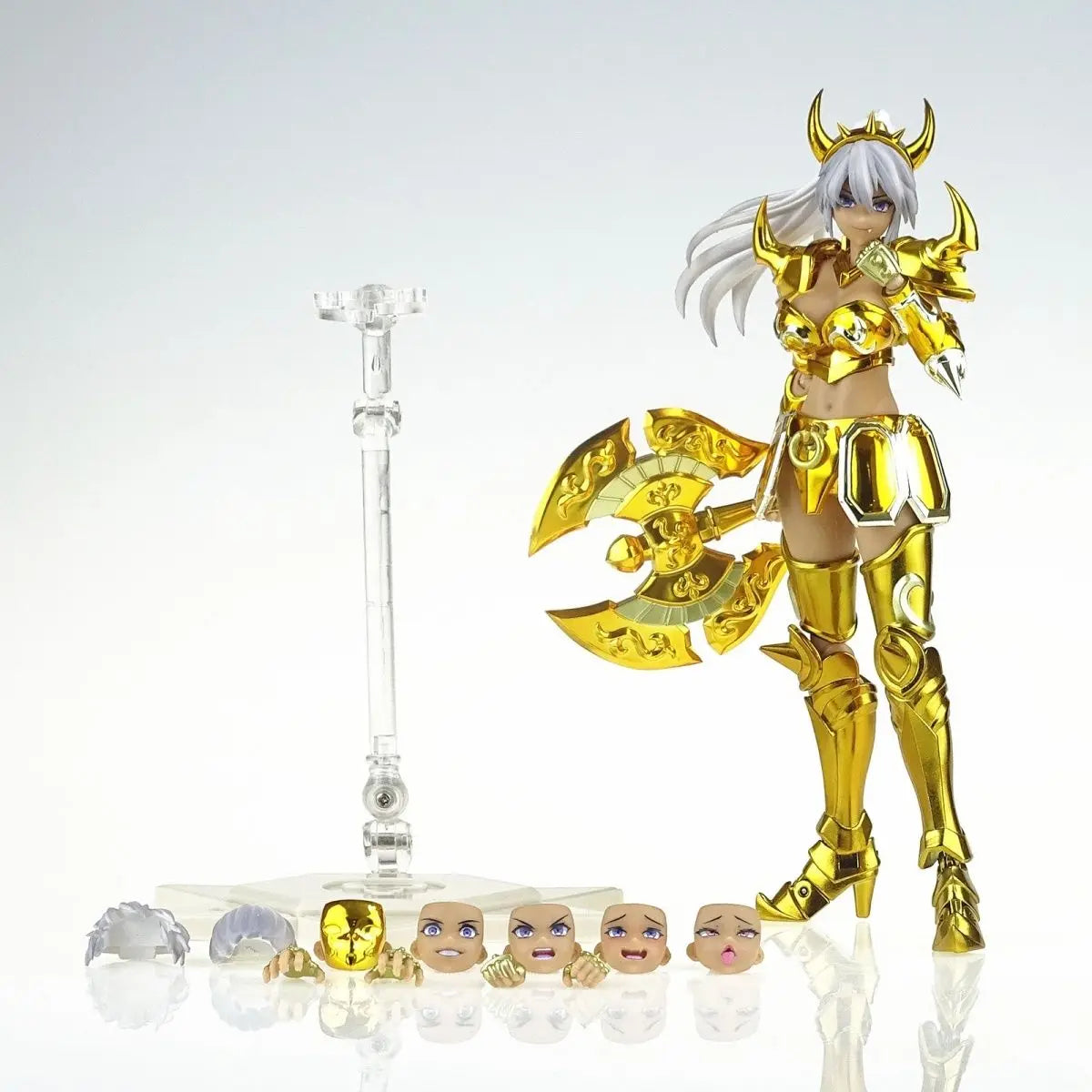 Great Toy Saint Seiya Myth Cloth Action Figure Female Taurus Ex Holy Contract Erica Anime Figure Knights Of Zodiac Gt Model Gift