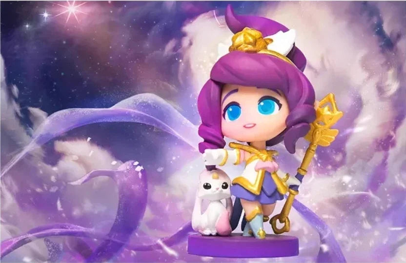 Original LOL League of Legends Lulu Jinx Poppy Janna Star Guardian Game Statues Action Figures Mini Model Toys Gift