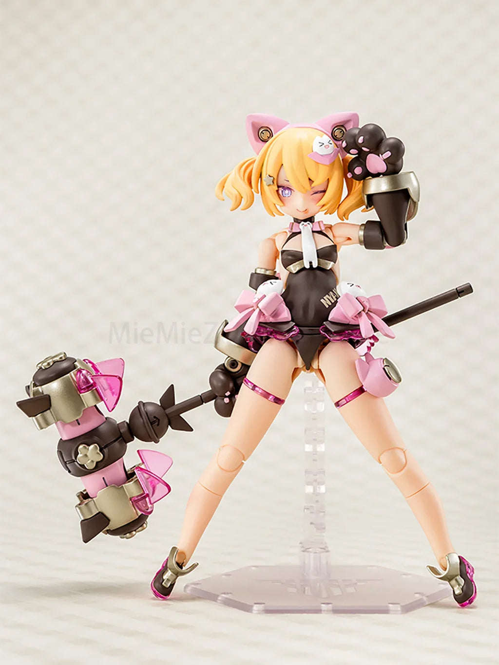 Original Genuine Kotobukiya Model Kits Megami Device PUNI MOFU Kuro Mao PUNI MOFU Yuki Tu Assembling Toys Cute Action Figure